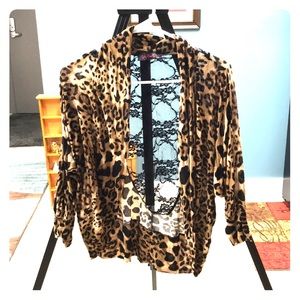 Body Central leopard-print cardigan